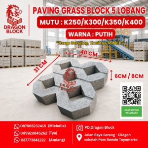 Paving Grass Block 5 Lobang